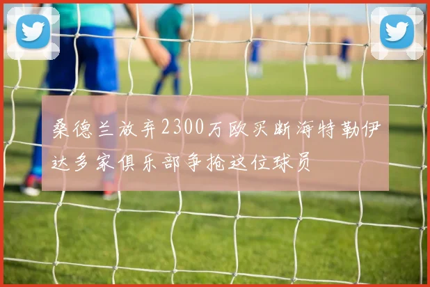 桑德兰放弃2300万欧买断海特勒伊达多家俱乐部争抢这位球员
